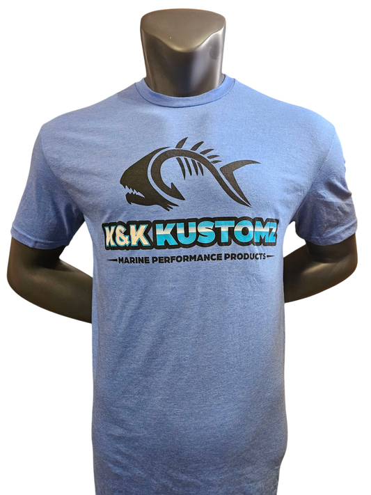 K and K Kustomz T-Shirt Heather Royal