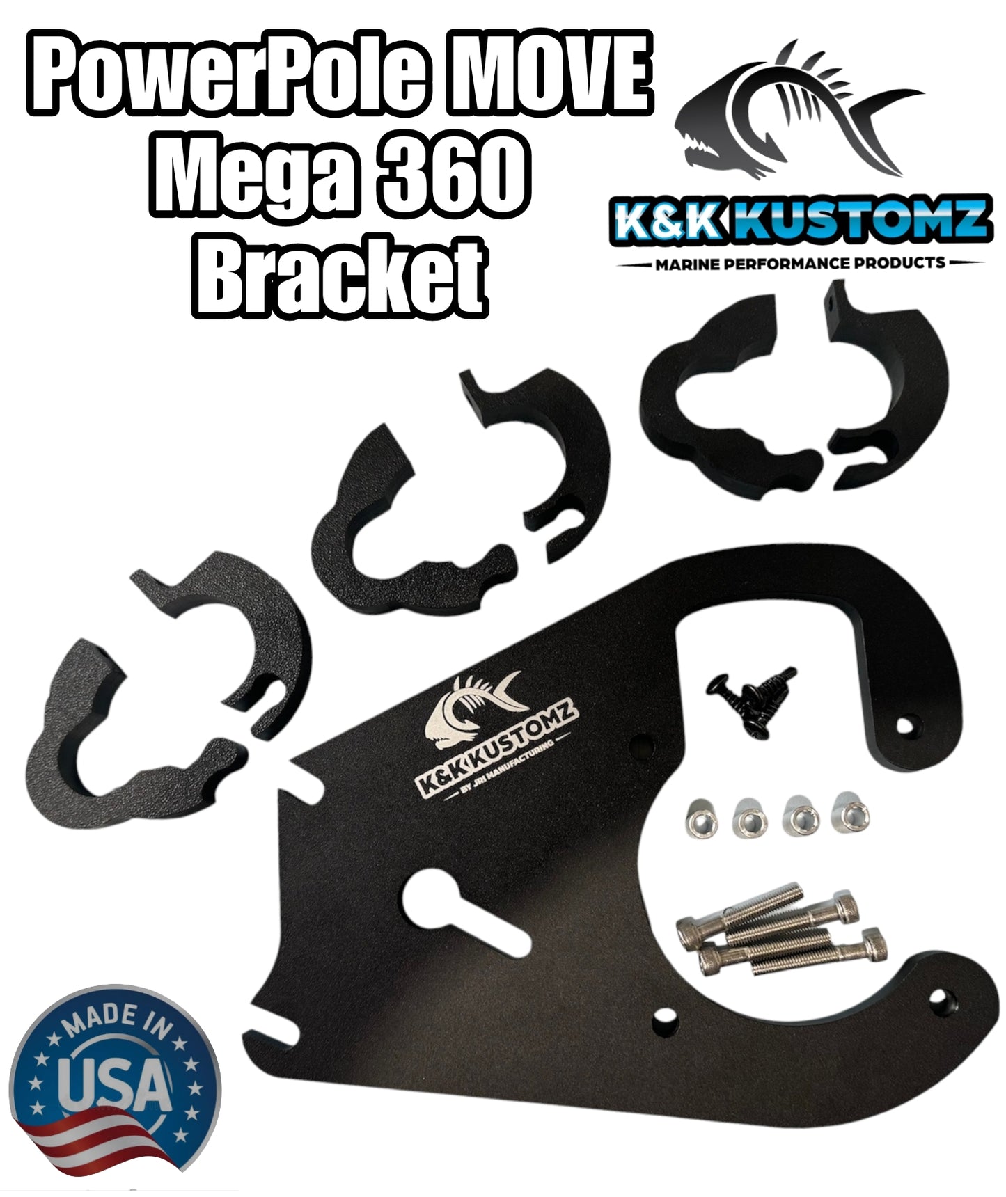 Power Pole Move Mega 360 Mounting Bracket by K and K Kustomz