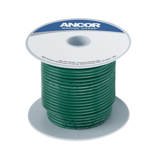 Ancor #10 Green 25' Spool Tinned Copper