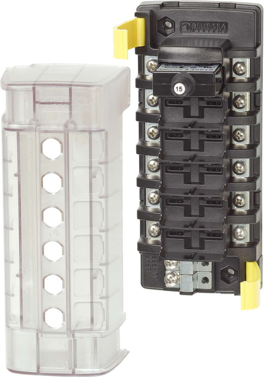 Blue Sea St Clb Circuit Breaker Block - 6 Independant Circuits