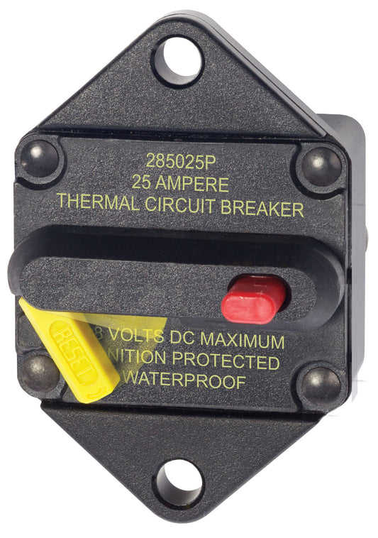 Blue Sea 285-series 25 Amp Circuit Breaker Panel Mount