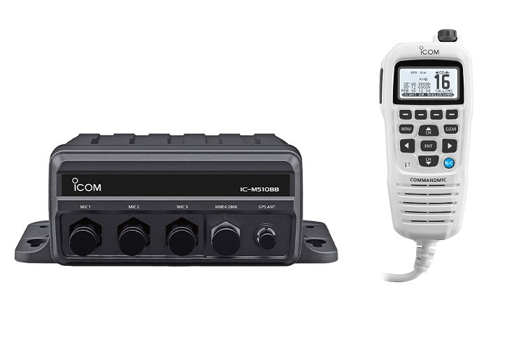 Icom M510bb Black Box Vhf With Hm195gw White